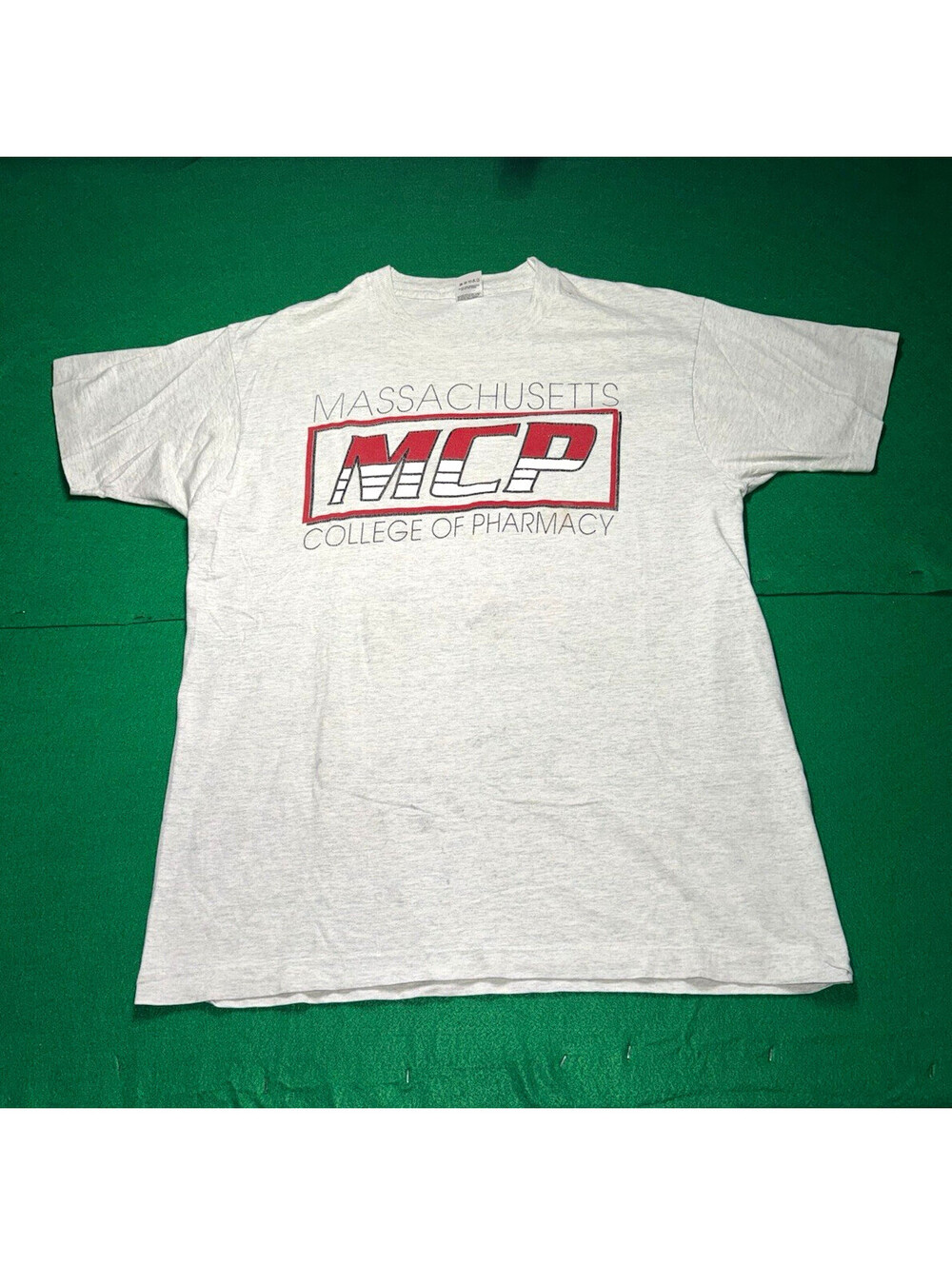 Vintage 90s Fruit of the Loom Massachusetts College of Pharmacy T Shirt XL USA
